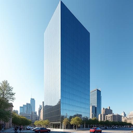 Modern office building in New York
